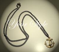 Kette lang black anchor